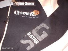 G-Star vest Zwart/ ecreu Mt: S